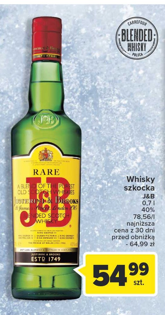 Whisky J&b rare promocja