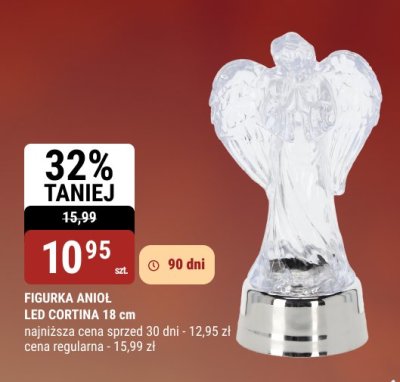 Figurka anioł LED Cortina 18 cm promocja w bi1