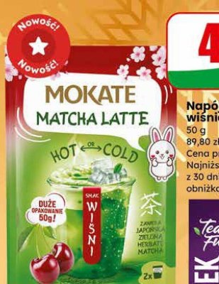 Napój Matcha Latte wiśnia  promocja w Dino
