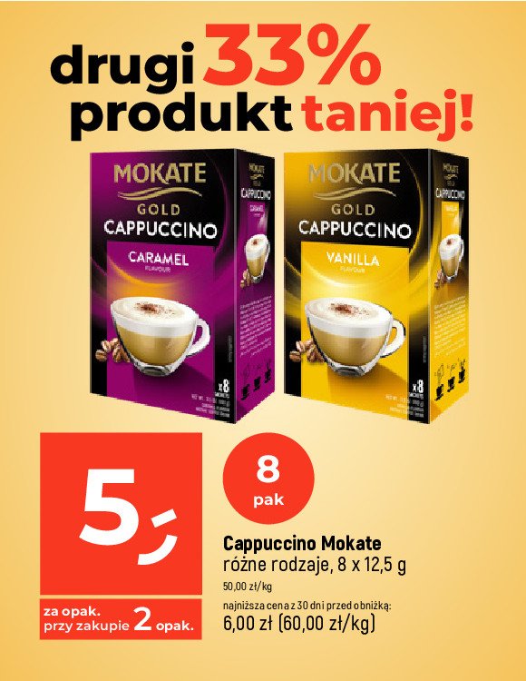 Cappuccino vanilla MOKATE GOLD CAPPUCCINO promocja