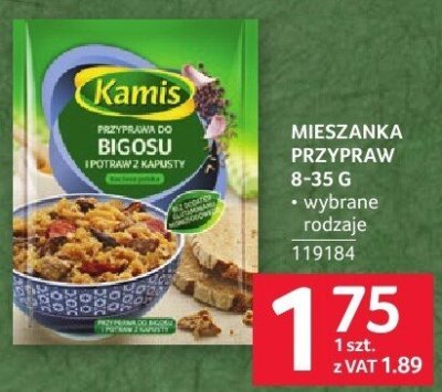 Mieszanka przypraw Kamis Bigosu 8-35g promocja w Selgros
