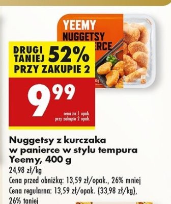 Nuggetsy w panierce Yeemy promocja