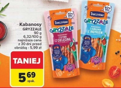 Kabanosy GRYZZALE TARCZYŃSKI 90g promocja w Carrefour