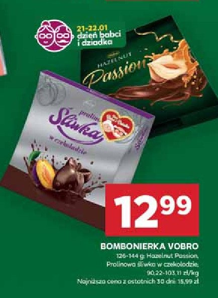 Bombonierka hazelnut Vobro passion promocja w Stokrotka