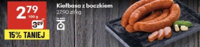 Kiełbasa z boczkiem Chabura promocja w Delikatesy Centrum