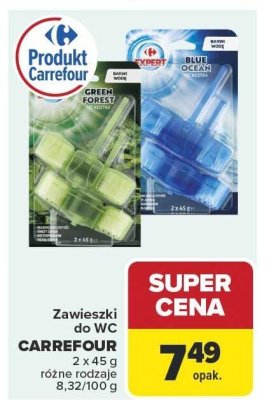 Zawieszki do WC Carrefour Green Forest różne rodzaje promocja w Carrefour