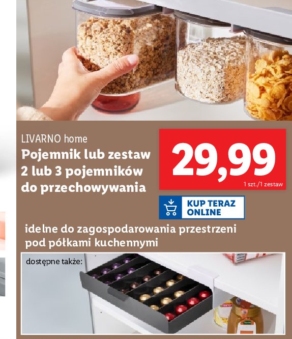 Pojemniki kuchenne LIVARNO HOME promocja w Lidl