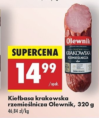 Kiełbasa krakowska rzemieślnicza Olewnik promocja