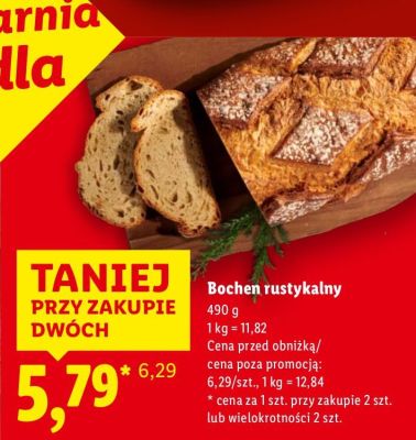 Bochen rustykalny 490 g promocja w Lidl