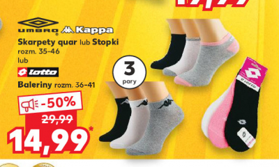 Skarpety damskie quar 35-46 Kappa promocja