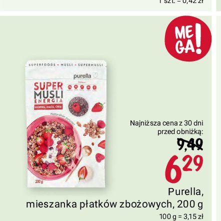 Musli energia Purella super musli Purella food promocja