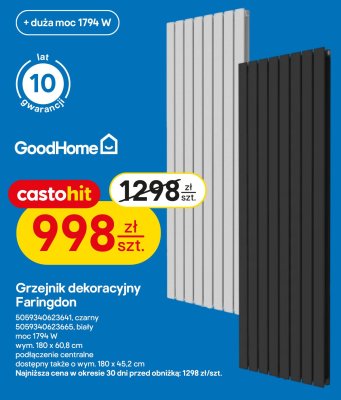 Grzejnik dekoracyjny Faringdon biały promocja w Castorama