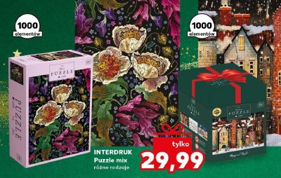 Puzzle box różne rodzaje 1000 elementów promocja w Kaufland