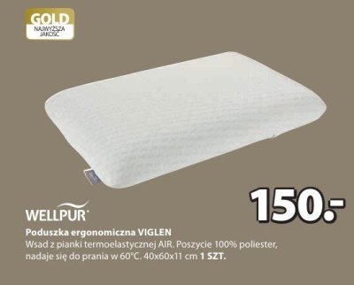 Poduszka ergonomiczna VIGLEN WELLPUR promocja w Jysk