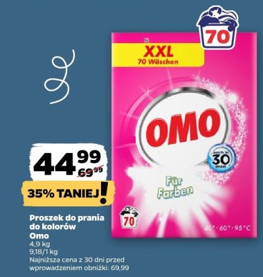 Proszek do prania do kolorów 4,9 kg Omo promocja w Netto