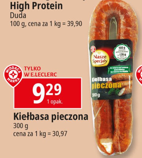 Kiełbasa pieczona Wiodąca marka nasze specjały promocja