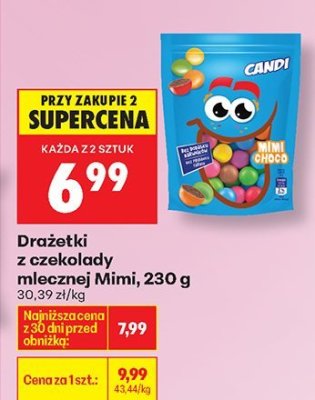 Drażetki z czekolady mlecznej Mimi promocja w Biedronka