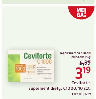 Suplement diety c1000 CEVIFORTE promocja