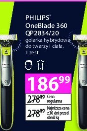 PHILIPS OneBlade Pro 360 QP6541/15 Twarz + Ciało Golarka hybrydowa - niskie  ceny i opinie w Media Expert