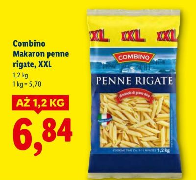 Makaron penne rigate Combino, XXL promocja w Lidl