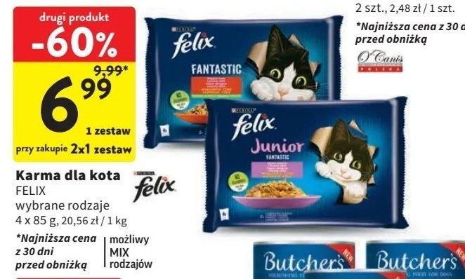 Karma dla kota wiejskie smaki z warzywami Purina felix fantastic promocja