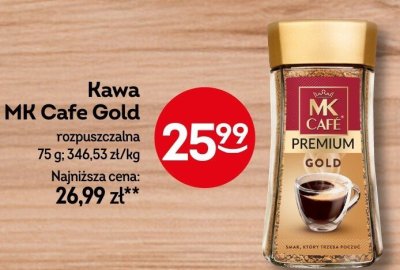 Kawa MK Cafe Gold rozpuszczalna promocja w Żabka
