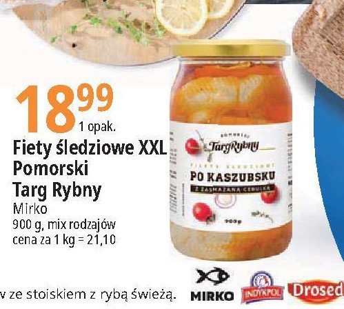 Filety śledziowe po kaszubsku z zasmażaną cebulką Pomorski targ rybny promocja