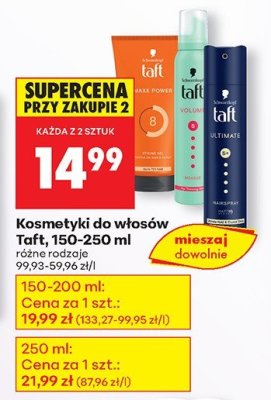 Kosmetyki do włosów różne rodzaje promocja w Biedronka