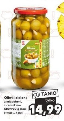 Oliwki zielone z migdałami K-classic promocja