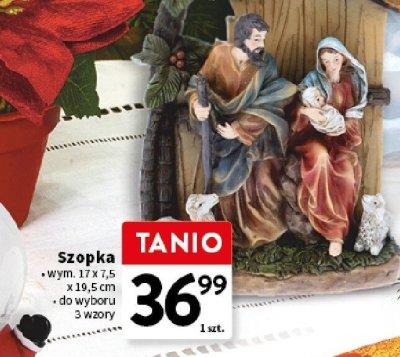 Szopka świąteczna 17x7,5x10,5 cm, różne rodzaje promocja w Intermarche