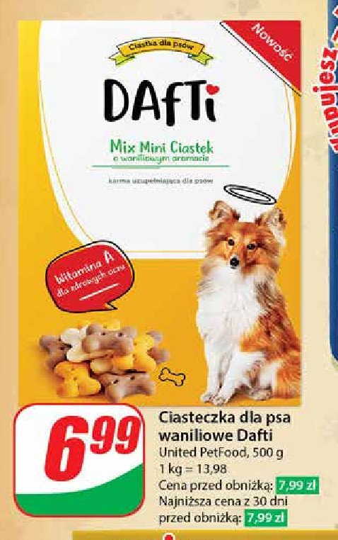 Ciasteczka dla psa Dafti promocja