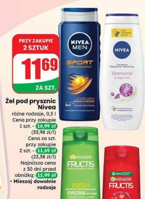 Szampon do włosów Fructis 2 rodzaje promocja w Dino