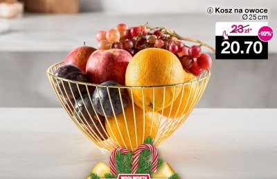 Kosz na owoce Ø 25cm promocja w Woolworth