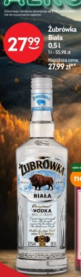 Wódka Żubrówka Biała promocja w Żabka