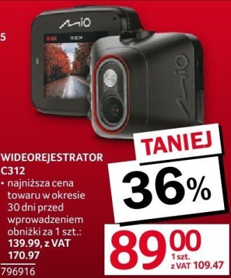 WIDEOREJESTRATORR C312 promocja w Selgros