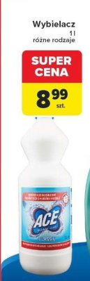 Wybielacz ACE różne rodzaje promocja w Carrefour