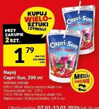 Napój Capri-Sun, 200 ml różne rodzaje promocja w Twój Market