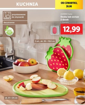 Deska do krojenia 31 x 24 cm LIVARNO HOME promocja
