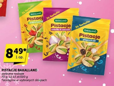 Pistacje Bakalland wybrane rodzaje promocja w Groszek