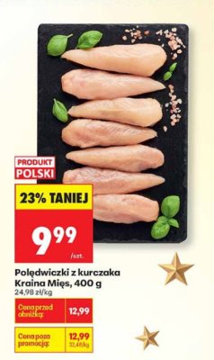Polędwiczki z kurczaka Kraina Mięs 400 g promocja w Biedronka