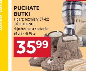 Kapcie puchate promocja w Stokrotka