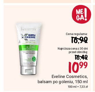 Balsam po goleniu błyskawicznie kojący EVELINE MEN X TREME SENSITIVE promocja