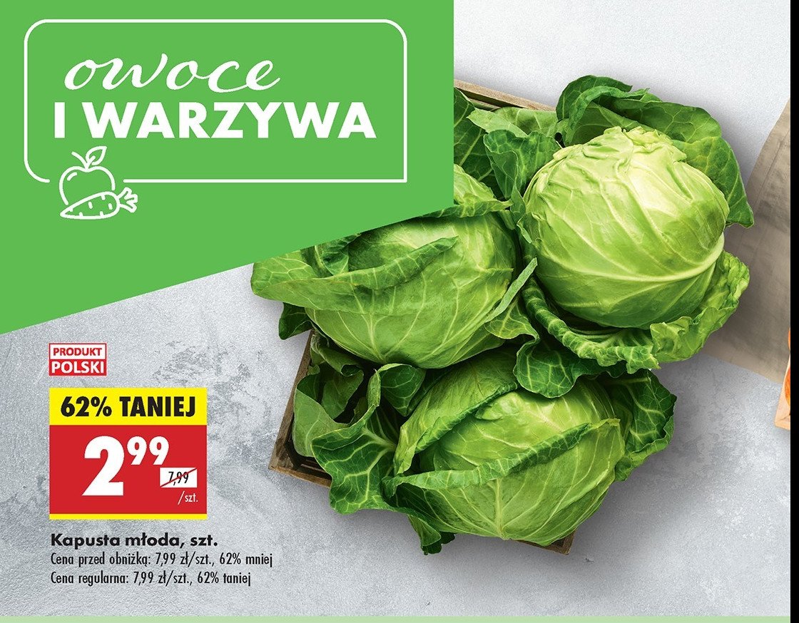 Kapusta młoda promocja