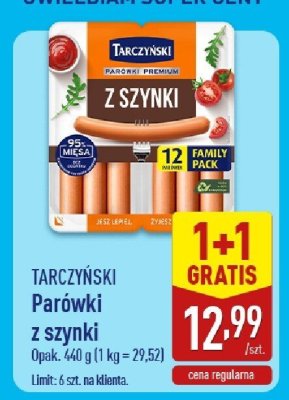 Parówki z szynki promocja w Aldi