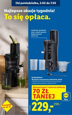Wyciskarka wolnoobrotowa SJBK 300 B3, 300 W promocja w Lidl
