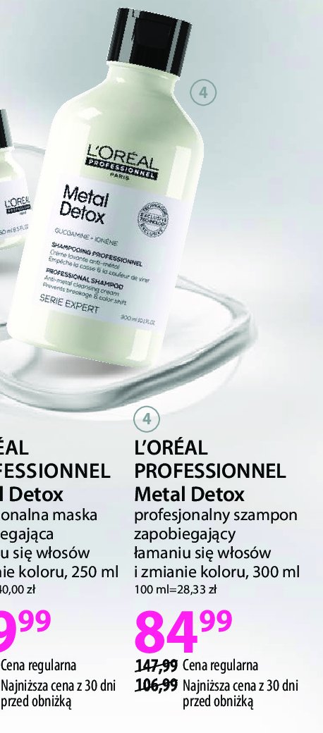 Szampon netralizujący metale po farbowaniu L'oreal professionnel metal detox promocja w Hebe