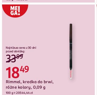 Kredka do brwi Rimmel maxi blush promocja