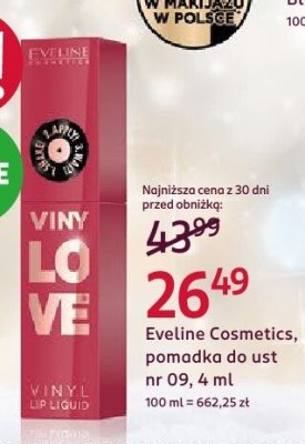 Pomadka  do ust nr 09 promocja w Rossmann