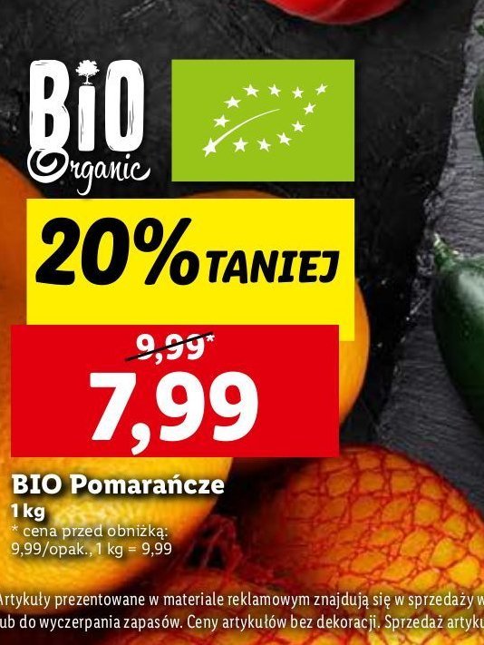 Pomarańcze bio Bio organic promocja