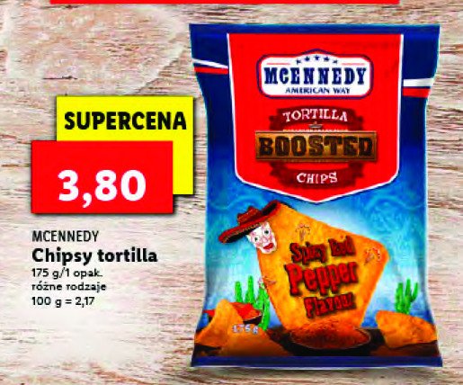 Chipsy tortilla ostra papryczka Mcennedy promocja